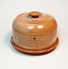 Ancien Beau Beurrier GRÈS Cloche Plateau Vaisselle no Eau Village Marais Bol