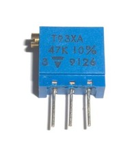5 x T93XA 47K 10% - Potentiomètre Trimmer - VISHAY