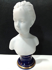 Buste de LOUISE BRONGNIART par HOUDON Biscuit de Porcelaine SÈVRES Estampillé NR