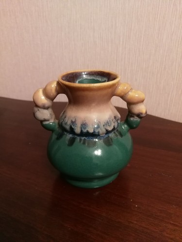 Petit vase grès flammé à - vase, en