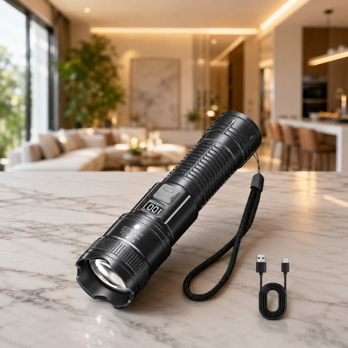 Lampe torche led usb - torche,