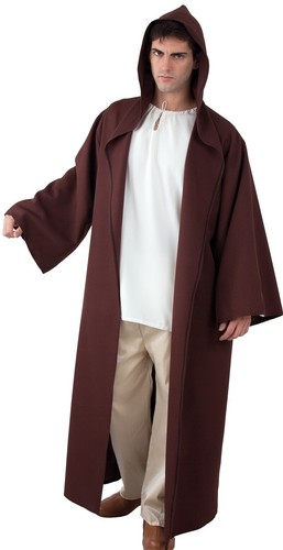 Cape capuche jedi marron - cape, xl