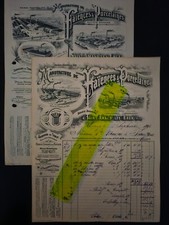 lot de factures Faience Porcelaine à Saint Amand les eaux (Nord)