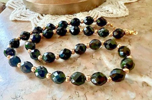 Collier ancien perles - , pierre