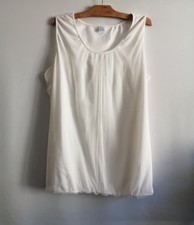 Blouse blanche polyester doublé T44 M&S Mode (2506063)