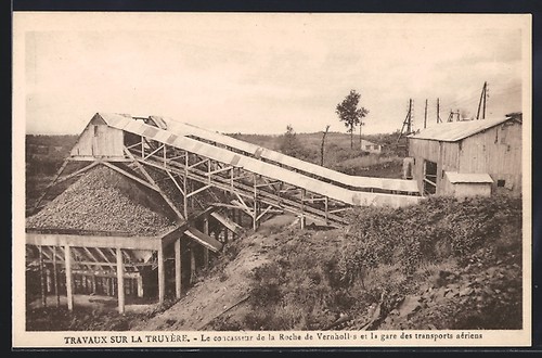 Cpa truyère concasseur de - truyère,, le