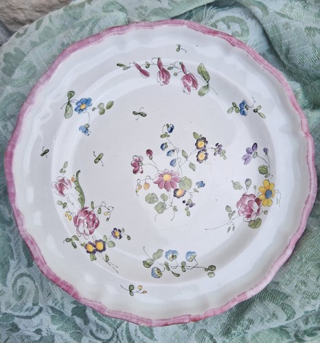 Assiette ancienne faïence - ancienne, en