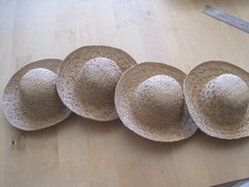 4 Chapeaux   en paille pour