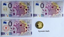 💖J'aime la France - La série complète de 3 billets (même terminaison) + 1 Jeton