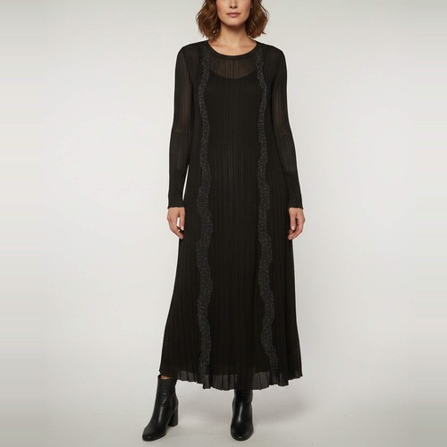 Robe maxi noire - , à