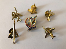 ?‍⬛ Lot de 6 pin's métal doré patrouille de France rafales concorde etc TBE