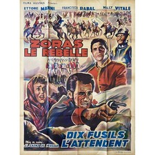 TEN READY RIFLES French Movie Poster  - 47x63 in. - 1959 - José Luis Sáenz de He