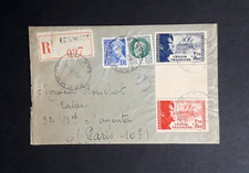 FRANCE GUERRE LEGION TRICOLORE 1942 N°YT 565/66 CIRCULEE AVEC CONTENU MANUSCRIT