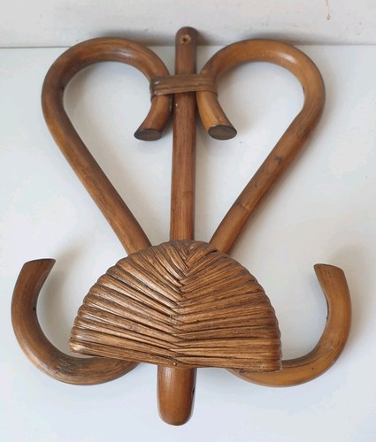 Porte manteau bambou rotin - porte,