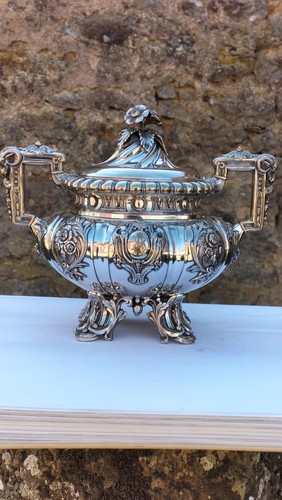 Grande sucrier argent massif - grande,