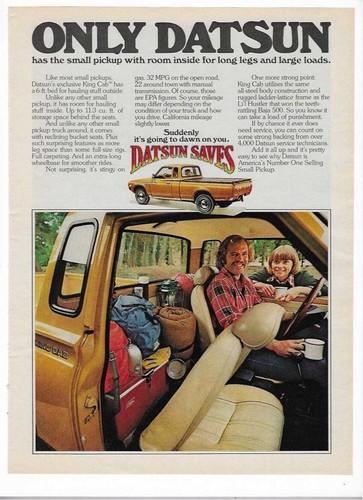 1977 datsun king cab - cab, pick