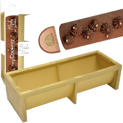 Moule silicone bûche - bûche, noël