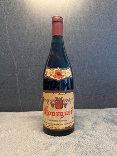 Bouteille bourgeuil 1986 - bouteille,