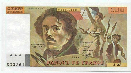 100 francs delacroix 1980 - ---,