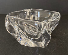 Cendrier cristal Daum, signé