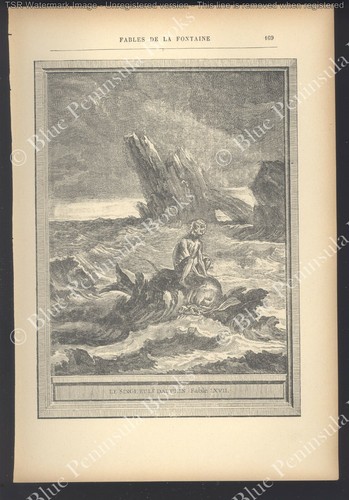Gravure fables fontaine - fables, de