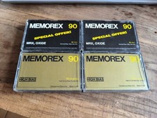 Lot 4 Cassettes Audio Memorex 90 Vierge