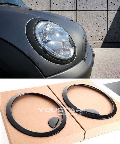 Stock matt black headlight - us,