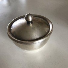SUCRIER BOITE POT EN METAL ARGENTE  CHRISTOFLE