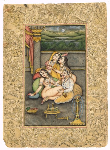 Indien miniature ancien - miniature,