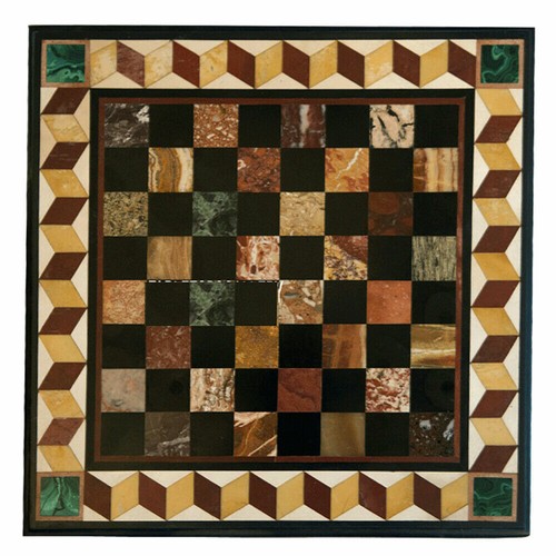 Marble chess table top - marble,