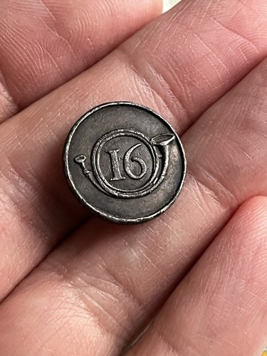 Bouton officier 16e - bouton,