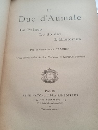 Duc aumale prince le - le,