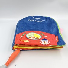 Livre d'éveil tissu doudou A table petit mouton AUZOU - 35437
