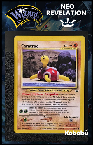 Carte pokémon caratroc - carte, 51/64