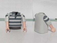 PLAYMOBIL x2 CORPS BRAS GRIS