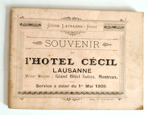 Lausanne hôtel cécil 1909 - lausanne,