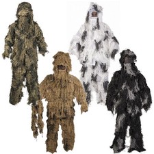 Ghillie Suit Antiflamme Camouflage M-XXL Costume Ignifuge Tireur D'Élite