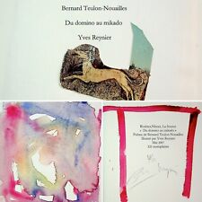 🌓 Bernard Teulon-Nouailles Yves Reynier 'Du Domino au Mikado' livre d'artiste