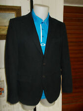  Veste blazer coton noir épais doublé rouge 2 boutons GANT S/48 pw37