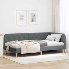 Cadre lit angle tissu - lit,