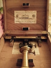 Niveau plongeant à pinnules de Jules Lefebvre outil de précision début XIX ème 