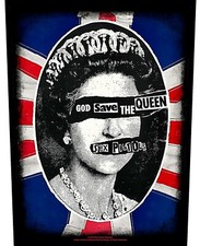 Sex Pistols God Save The Queen Géant à Coudre Backpatch 360mm x 290mm