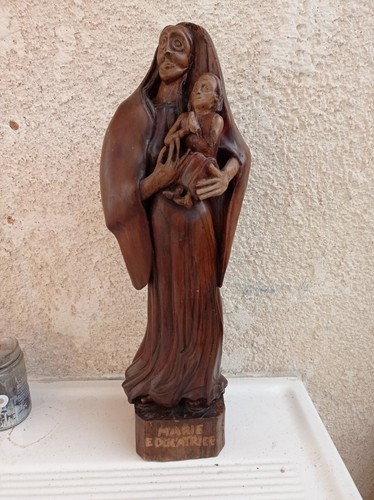 Grande statue sculpture bois - statue,
