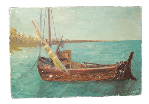 Marine peinture ancienne - peinture,