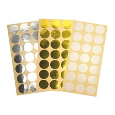 Gommettes - Ronde - Argent -