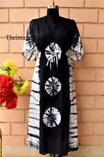 Kaftan Noir Shibori D'Été