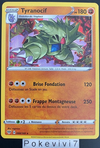 Carte pokemon tyranocif - carte,