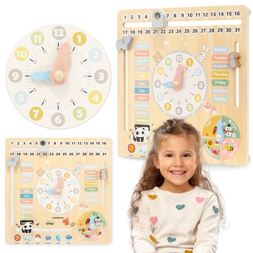 Calendrier enfant bois - calendrier,