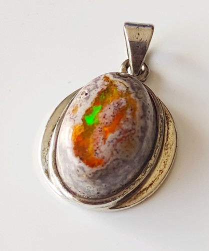 Pendentif opale feu sur - de,