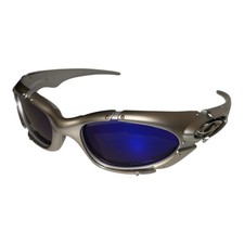 Oakley Plate Polarized Sunglasses Metal Grey Y2K